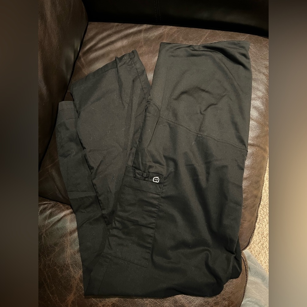 WonderWink Black maternity scrub pants